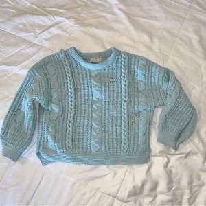 Genuine Kids Mint color knit girls sweater